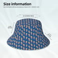 thumbnail image 4 of Vsdgher Cute Popcorn Print Bucket Hat for Men&Women Bucket Hat Reversible Summer Double-Side-Wear Travel Gardening, Beach, Camping, Hiking, Fishing Cap, 4 of 5