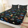 thumbnail image 4 of Erosebridal Teens Animal Bears Bed Sheets 4pcs,Kids Boys Girls Camping Tents King Sheets,Ultra Soft Home Decor, 4 of 5