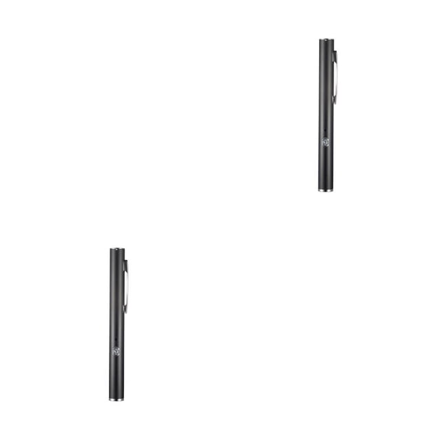 Wosthever Linterna ABS, portátil, de mano, alimentada por batería, carga USB, disipación de calor, Control táctil, detección de dinero, luz Negro 2piezas
