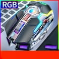 thumbnail image 3 of Computer Mouse, A5 Ergonomic Wireless RGB BacklitGaming Mouse for PC Laptop - Black, 3 of 5