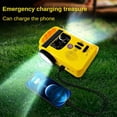 thumbnail image 3 of Pocket Hand Crank Emergency Radio 1200Mah AM/FM Solar Radio with LED Flashlight SOS Alarm for Outdoor Adventure Camping, 3 of 6