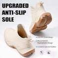 thumbnail image 3 of CHICVOMEY Women's Waterproof Rain Boots Anti-Slip Ankle Boots for Gardening Fishing Farming Boating Outdoor Work Traction Sole Short Rain Boots for Women & Men, 3 of 8
