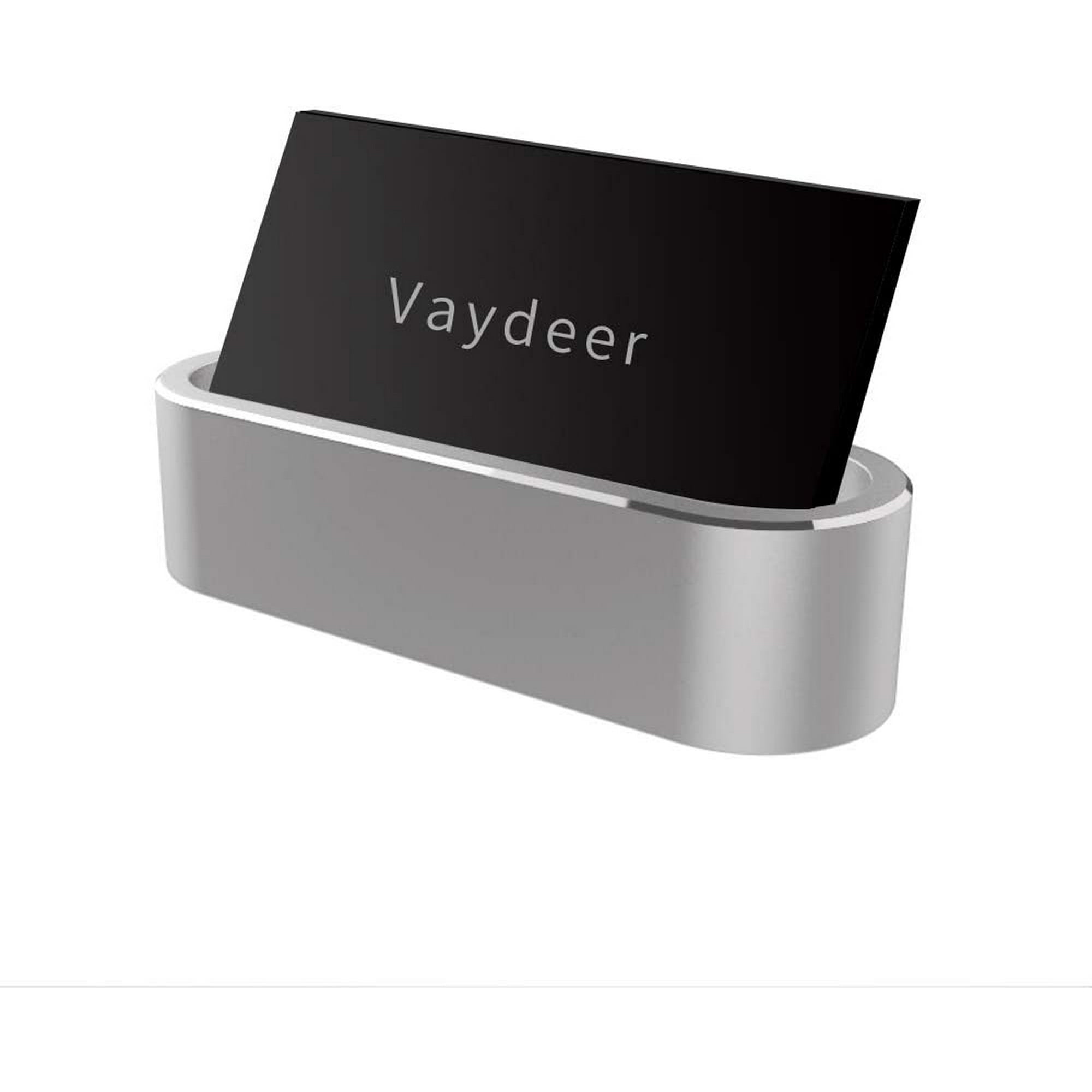 Vaydeer Upgrade Metal Business Card Holder Aluminum Display Stand For Id Debit Name Gift Desktop Organizer Canada Vaydeer Upgrade Metal Business Card, Desktop Business Card Holder Unique Id