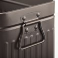 thumbnail image 3 of Bote de basura mDesign Oscar Collection, metal bronce, pequeño, 3 of 4