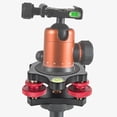 thumbnail image 3 of Tripod Head Leveling Base Camera Leveler Aluminum Alloy 3/8 Inch Thread Precise 3 Bubble Level Triple Wheel Leveler for Macro Panoramic Photography, 3 of 7