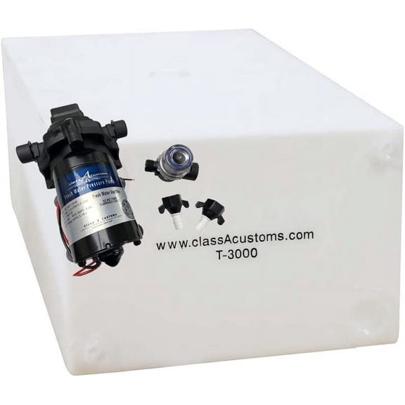 WLTER| 30 Gallon RV Concession Fresh Water Tank with 12 Volt Water Pump | T-3000-PUMP