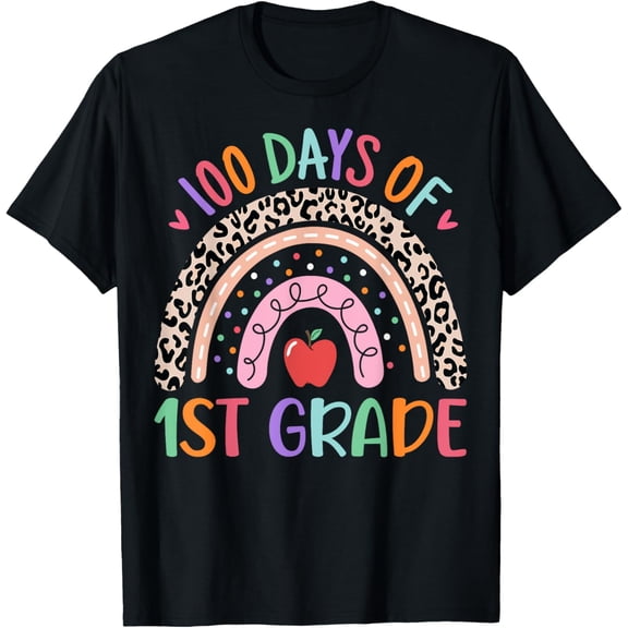 Happy 100 Days of 1st Grade Teacher Kids 100th Day of School T-Shirt