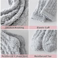 thumbnail image 7 of 5 Pairs Fuzzy Slipper Socks Thick Fluffy Warm Winter Cozy Plush Soft Sleep Home Socks for Women Men, 7 of 7