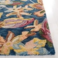 thumbnail image 3 of SAFAVIEH Blossom Tina Floral Runner Rug, Blue/Gold, 2'3" x 8', 3 of 8