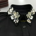 thumbnail image 6 of LoudSung Fake Collar Detachable Half Shirt Blouse False Collar Bead Rhinestones Crystals Decorative Dickey for Women Girls, 6 of 7