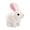 White, variant on YIFAEUX Electric Plush Rabbit Toy Jumping Moving Ears Nose Bunny Plushie Toddlers Interactive Simulation Stuffed Animal Toy with Sound