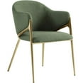 thumbnail image 4 of Meridian Furniture Chaise de Salle à Manger Verte Nial (Ensemble de 2), 4 of 10