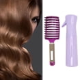 thumbnail image 4 of Detangling Hair Brush, Scalp Massage Curved Vented Hair Brush Round Comb Teeth  for Home Use, 4 of 8
