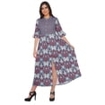 thumbnail image 1 of Moomaya Robe Kurti Longue à Manches Courtes Imprimée, Tunique Ligne A, Haut Indien pour Femmes, 1 of 5