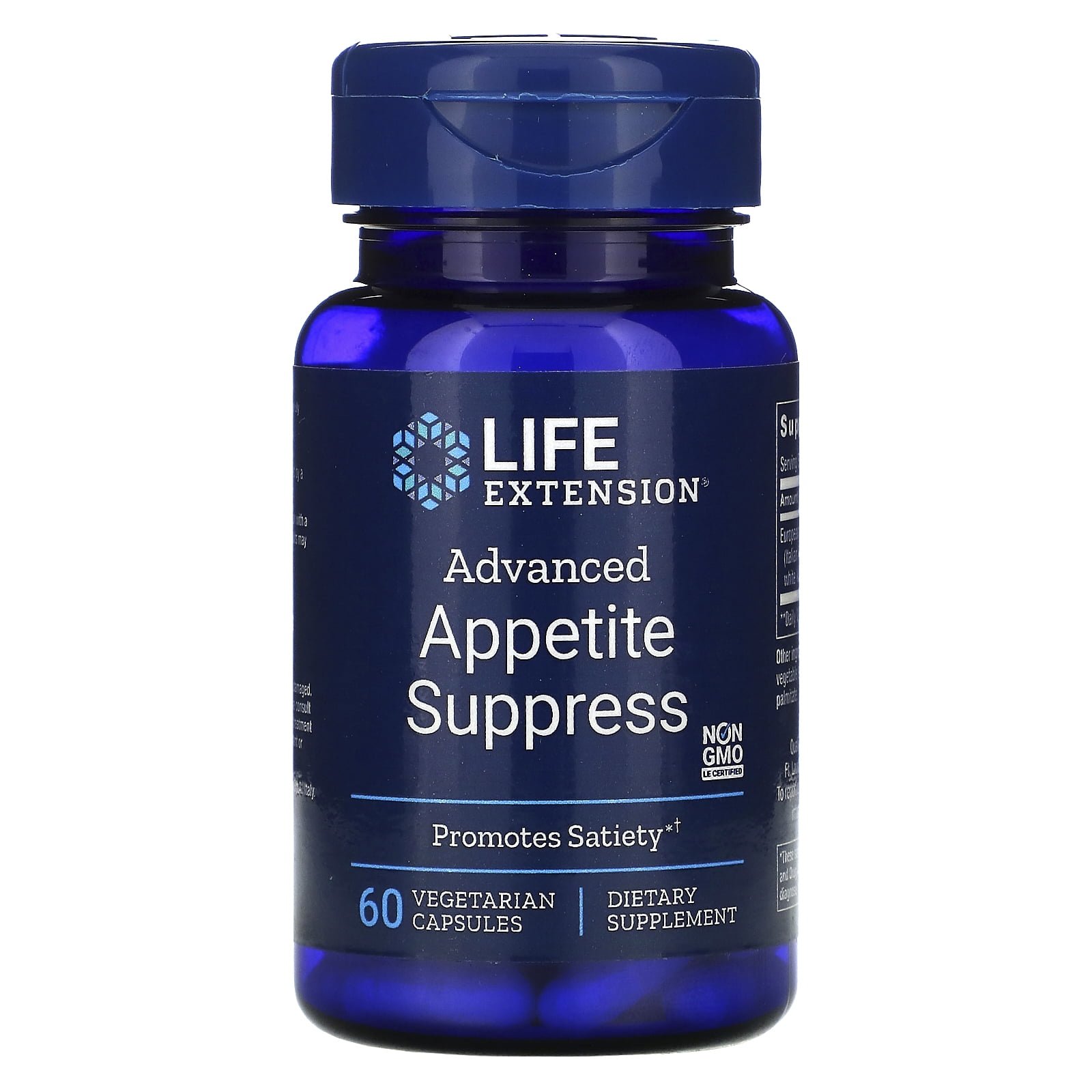 Life Extension Advanced Appetite Suppress, 60 Vegetarian Capsules