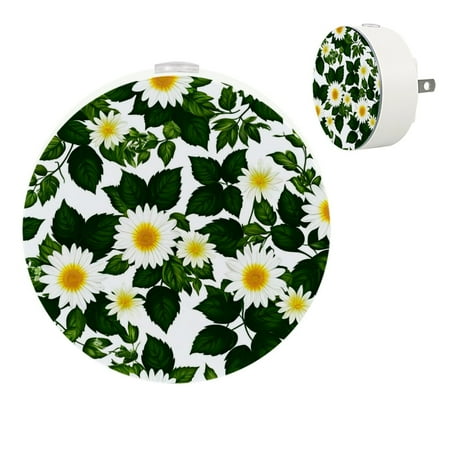 

YZUOUZY Night Light Bedside Lamp Bedroom Lamps Set of 2 Chrysanthemum Daisy