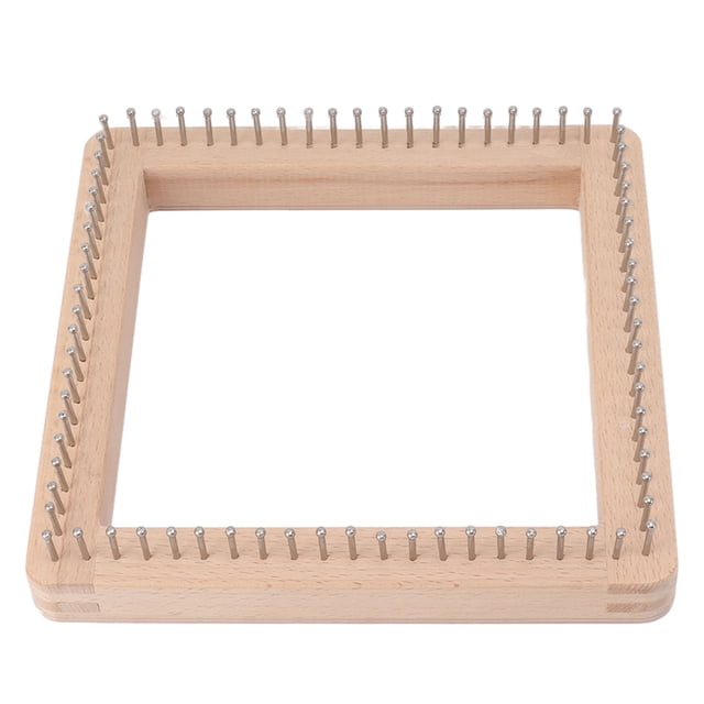 Tabla de tejer de madera, mini herramienta de tejer cuadrada, mini tabla de tejer, herramienta para tejer con gancho optimizado para la excelencia