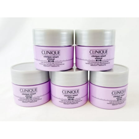 Lot of 5 Clinique Smart Clinical MD Multi-Dimensional Age Transformer Resculpt 0.5 oz / 15 ml NEW UNBOXED