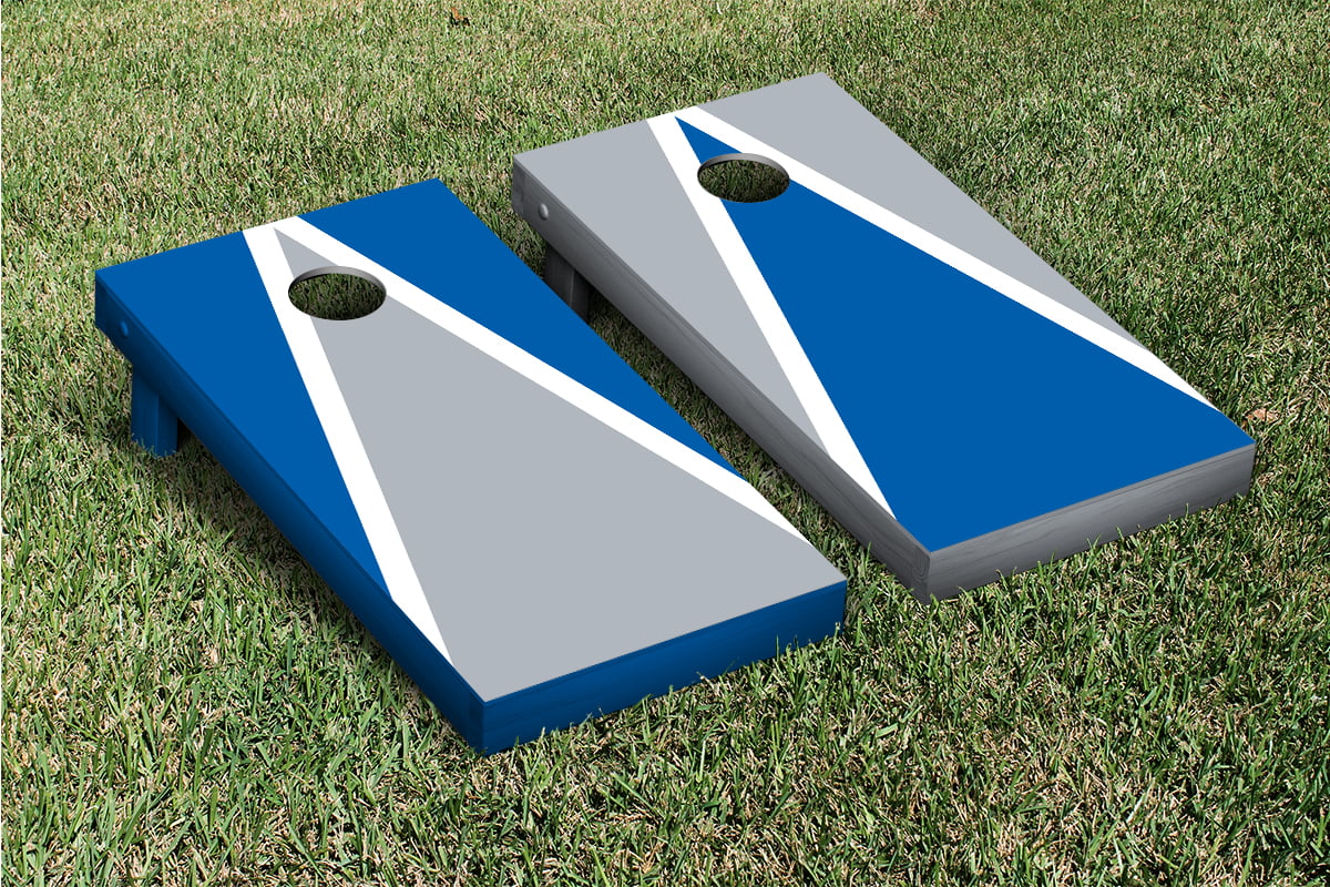 Unc Blue And Navy Matching Triangle Custom Cornhole Board 