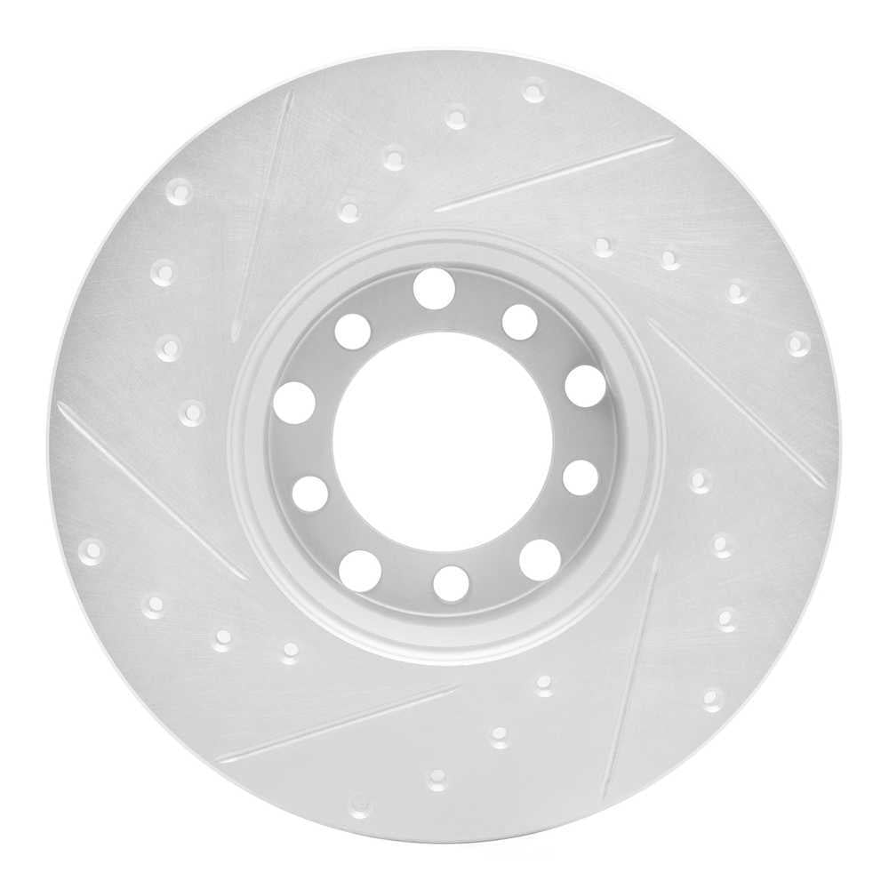 Dynamic Friction Company 631-63005R DFC Brake Rotor - Drilled And Slotted - Silver