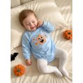 thumbnail image 6 of RUINIXCW Newborn Baby Girl Boy Outfit Bubble Romper Sweatshirt Infant Baby Boy Girl Fall Winter Clothes Spider Web Pumpkin Embroidery Long Sleeve Bodysuits Jumpsuits, 6 of 8