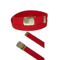 thumbnail image 3 of CTM  Cotton Adjustable Belt with Brass Buckle (Men Big & Tall), 3 of 4