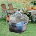thumbnail image 1 of Runquan Hamster Cage Compact Hamster Carry Case for Home Vacation Outdoor Activities Blue, 1 of 8