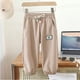 thumbnail image 3 of Kids Cargo Pants Solid Color Children Casual Trousers with Multi Pockets Elastic Waist Boys Cargo Pant Streetwear Spring Autumn, 3 of 6