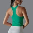 thumbnail image 5 of Mittory Women Ribbed Workout Crop Tops with Built in Bra Yoga Racerback Tank Top Tight Fit, 5 of 8