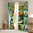thumbnail image 3 of Feelyou Hippie Bass Fish Curtains Pack of 2 (42x84 Each), Rustic Fishing Animal Curtains Blackout, Retro Lake House Bedroom Curtains, Curtains and Drapes Decor, 3 of 6