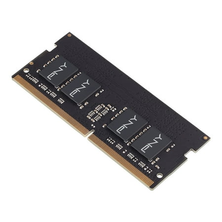 PNY - 16GB 2.666GHz PC4-21300 DDR4 SO-DIMM Unbuffered Non-ECC Laptop Memory - Black