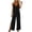 Black, variant on Wide Leg Jumpsuits for Women Adjustable Spaghetti Strap V Neck Split One Piece Long Romper Pants Dressy Casual (2XL, Red)
