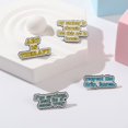 thumbnail image 5 of Broche de texto con frase, estilo arteterapia, broche de metal, insignia, ropa, bolso, accesorios, 5 of 5