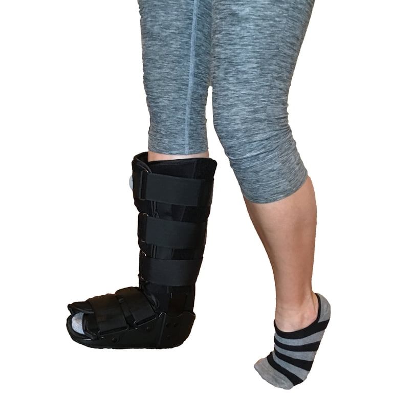 Alpha Medical Tall Pneumatic Cam Walker Boot - Air Fracture Boot For Ankle Sprains, L4360, X-Large Size