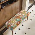 thumbnail image 3 of Whosucclay Hippie Daisy Flower Print Dining Room Bench Covers Non-Slip Bench Chair Slipcovers Dust Proof Bench Seat Cushion Slipcovers Removable Bench Protectors for Wedding, Hotel, Party, 3 of 7