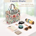 thumbnail image 5 of FORMRS Womens Corduroy Tote Bag Crossbody Shoulder Handbag with Pocket, Beige Red Floral, 5 of 7