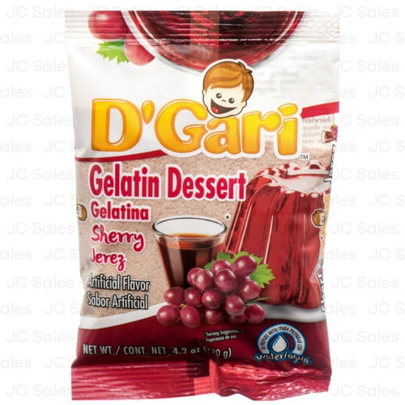 D'Gari Gelatin Sherry (Jerez) 4.2 oz