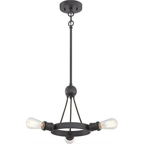 Nuvo 60-5723 - Paxton - 3 Light Semi Flush Fixture - Includes 40W A19 Vintage Lamp