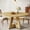 Natural, variant on Tribesigns Farmhouse Dining Table for 4 People, 47" Round Wood Dining Table (Chairs Not Included)