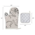 thumbnail image 7 of REGALWOVEN Oven Mitts and Pot Holders Sets 2Pcs, Heat Resistant Kitchen Oven Gloves and Pot Holders for Baking White 10x6.5inch, 7 of 7