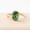 Rose Plated, variant on Oval Cut Solitaire Natural Moss Agate Ring, Half Bezel Elegant Engagement Ring, Nature Inspired Stackable Ring, Minimalist Bypass Ring, Birthday Gift