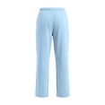 thumbnail image 4 of Sweatpants Women Baggy Lounge Pants with Pockets Workout Gym Active High Waisted Comfy Joggers for Women Fall Clothes 2026(Light Blue,S), 4 of 5