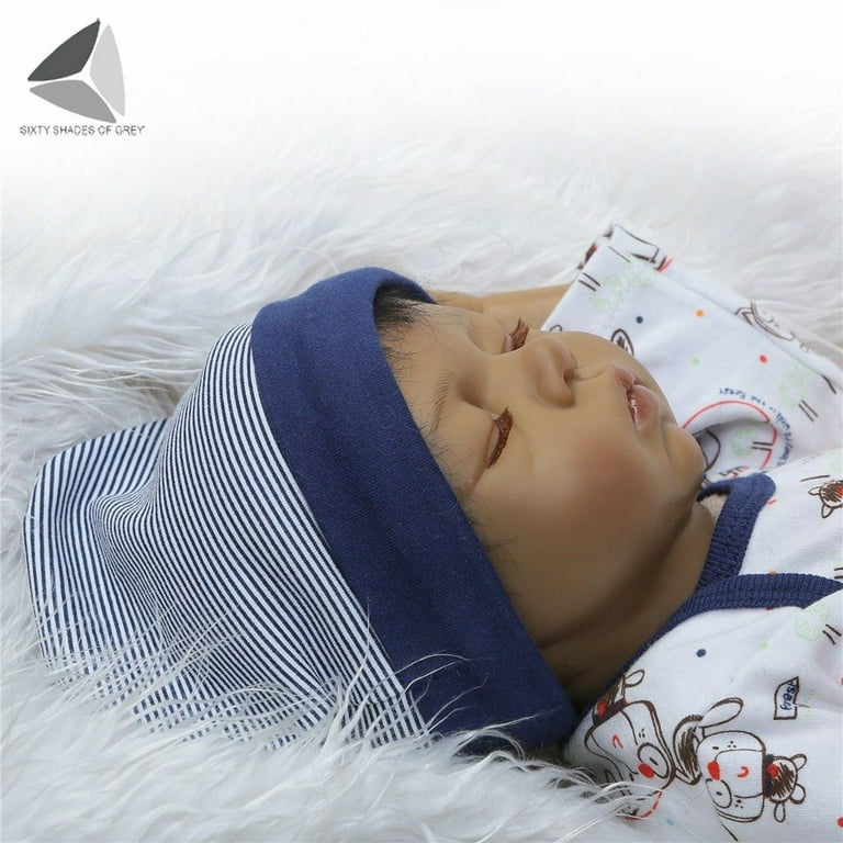 Full Silicone Real Body Doll Reborn Baby Dolls Newborn Accompany Doll Gift  50cm