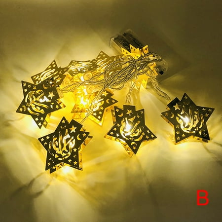 

Eid LED String Light Decoration Ramadan Themed Fairy Light Mid East Style Fairy Battery Type B 1.65 Meters 10 Lights
