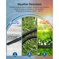 thumbnail image 5 of DEWENWILS 12ft (3+3+3+) Outdoor Extension Cord 1 to 3 Spliter, 13A 125V 1625W 16/3C SJTW Extension Cord Outdoor, Heavy Duty Extension Cord for Holiday Decorations Halloween Christmas Lights, 5 of 8