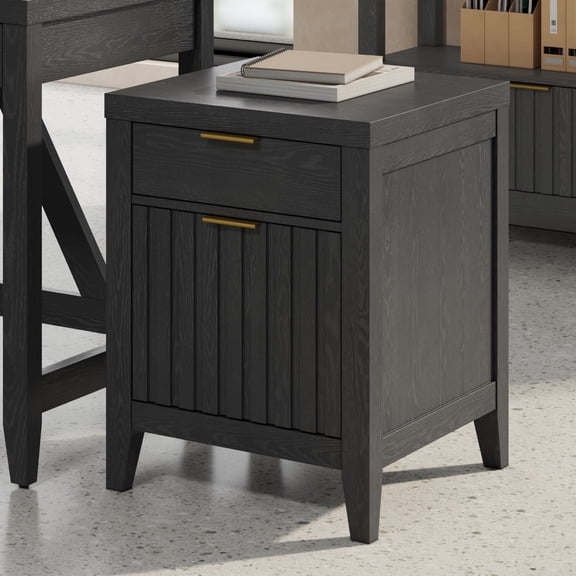 Thomasville® Rivington 20-3/4"D Vertical 2-Drawer File Cabinet, Raven Black