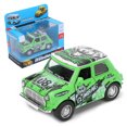 thumbnail image 1 of 1:36 Mini Coche Modelo Graffiti Pull Back Coche Sonido Luz Batería Vehículos Niño RegaloVerde, 1 of 5