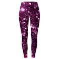 thumbnail image 4 of MKLEKYY Pantalones de yoga ajustados con estampado brillante y largo Mardi para mujer, 4 of 4