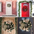 thumbnail image 3 of Christmas Sale! Decorative Artificial Christmas Wreaths with Holly Berries for Front Door, Xmas Holiday and Home Decorations, 15 in, 3 of 8