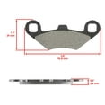 thumbnail image 2 of Brake Pads for Polaris Scrambler 400 2X4 4X4 1998 99 00 01 02 Front Rear Brakes, 2 of 5